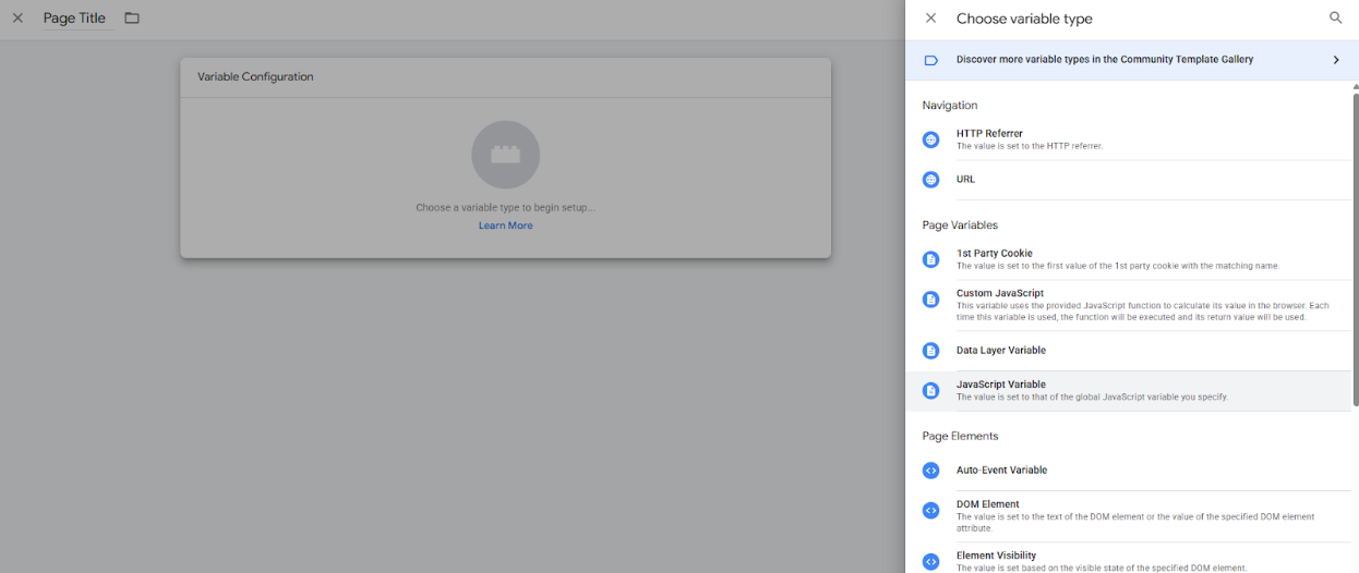 js variable gtm js variable gtm